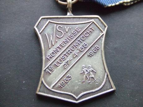 Wandelsportvereniging Hontenisse Kloosterzande gemeente Hulst provincie Zeeland, 1e lustrumtocht 1968